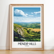 Mendip Hills Souvenir Poster Print