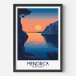 Menorca Retro Travel Illustration