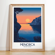 Menorca Vintage Style Print