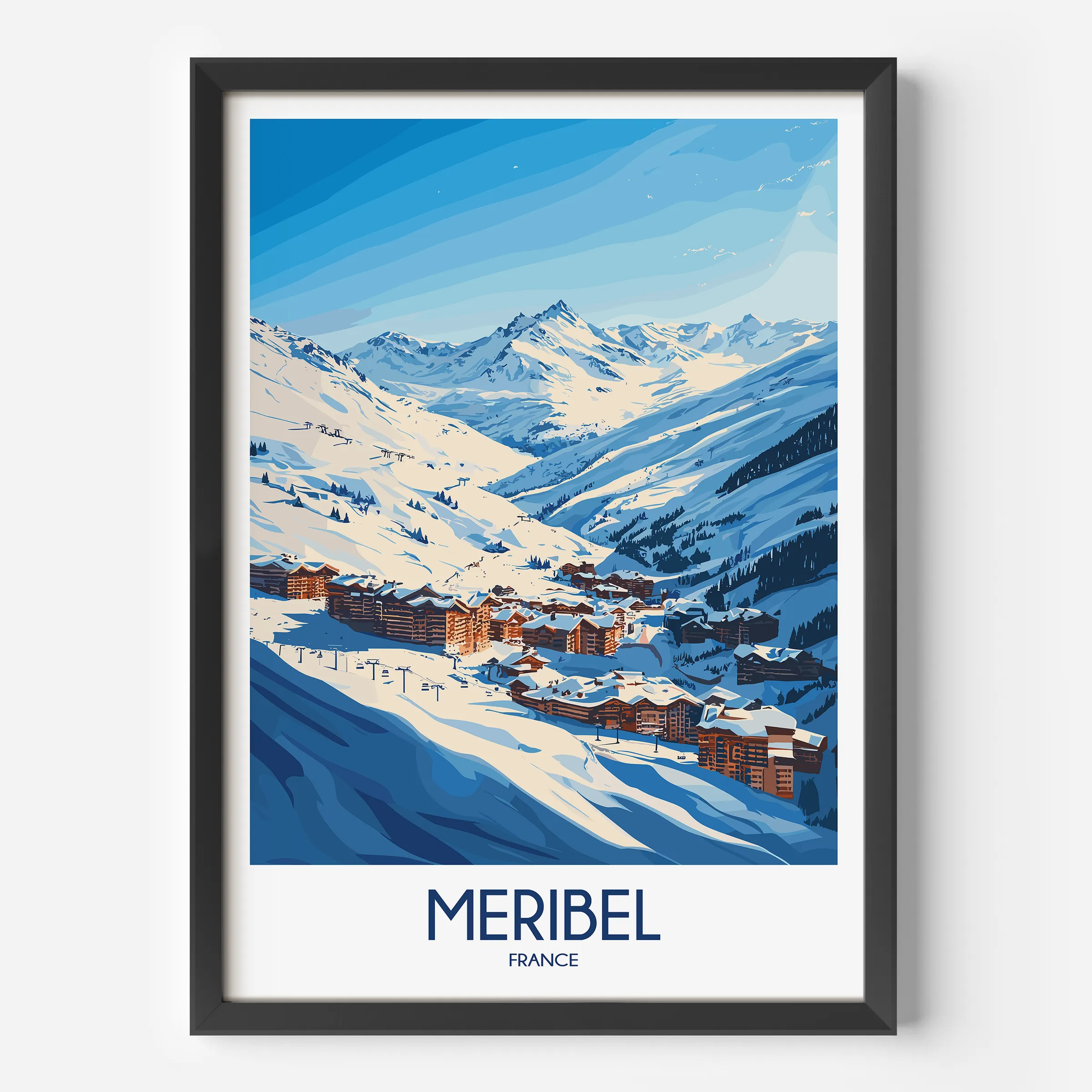 Meribel Minimalist Wall Art