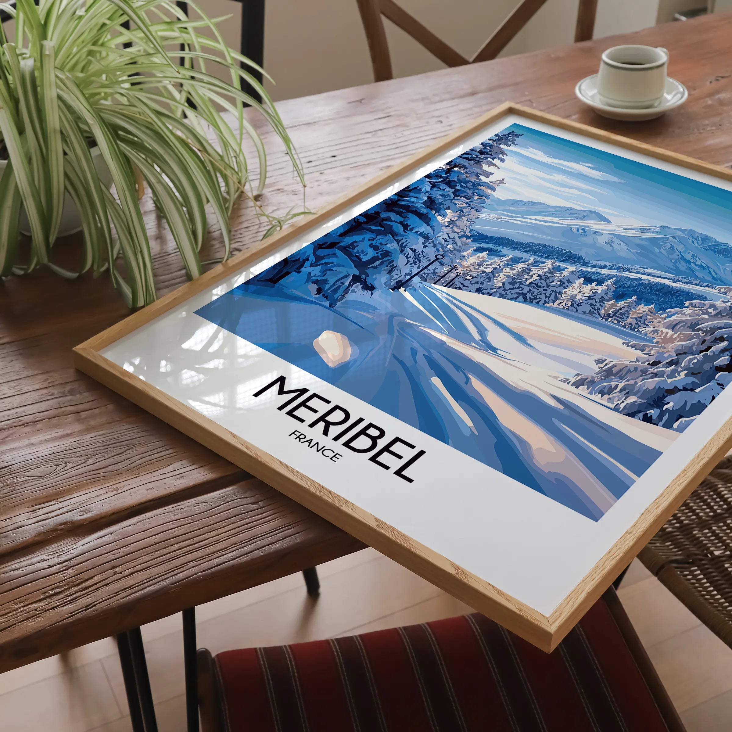 Meribel Modern Travel Poster