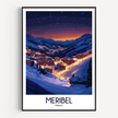 Meribel Modern Travel Poster