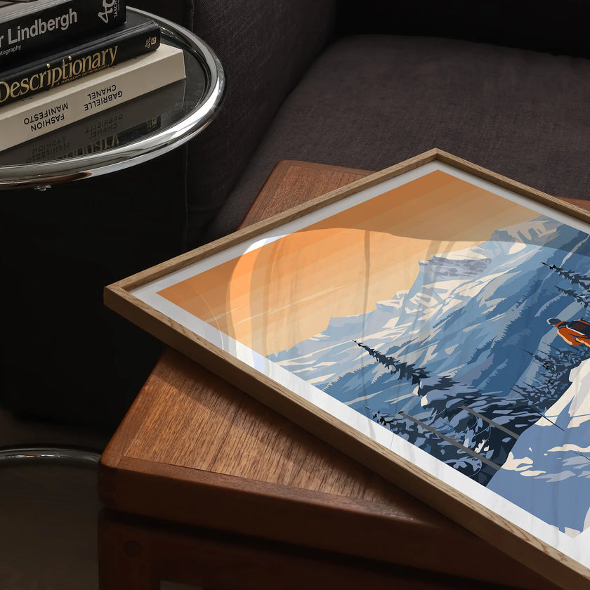 Meribel Retro Travel Illustration