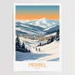 Meribel Retro Travel Illustration