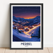 Meribel Retro Travel Illustration