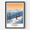 Meribel Retro Travel Illustration