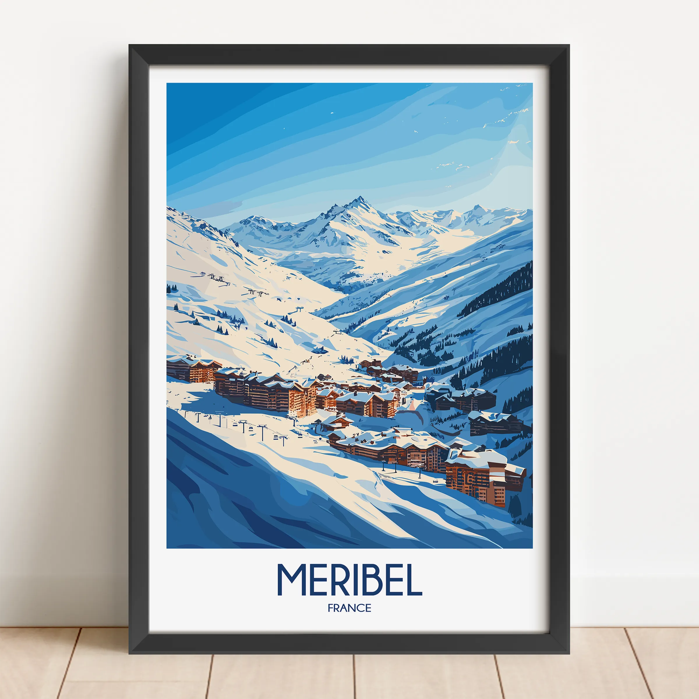 Meribel Scenic Landscape Art