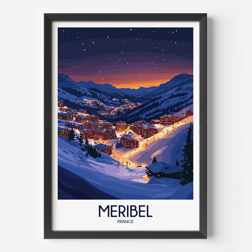 Meribel Scenic Landscape Art
