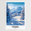 Meribel Souvenir Poster Print