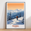 Meribel Souvenir Poster Print