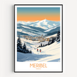 Meribel Souvenir Poster Print