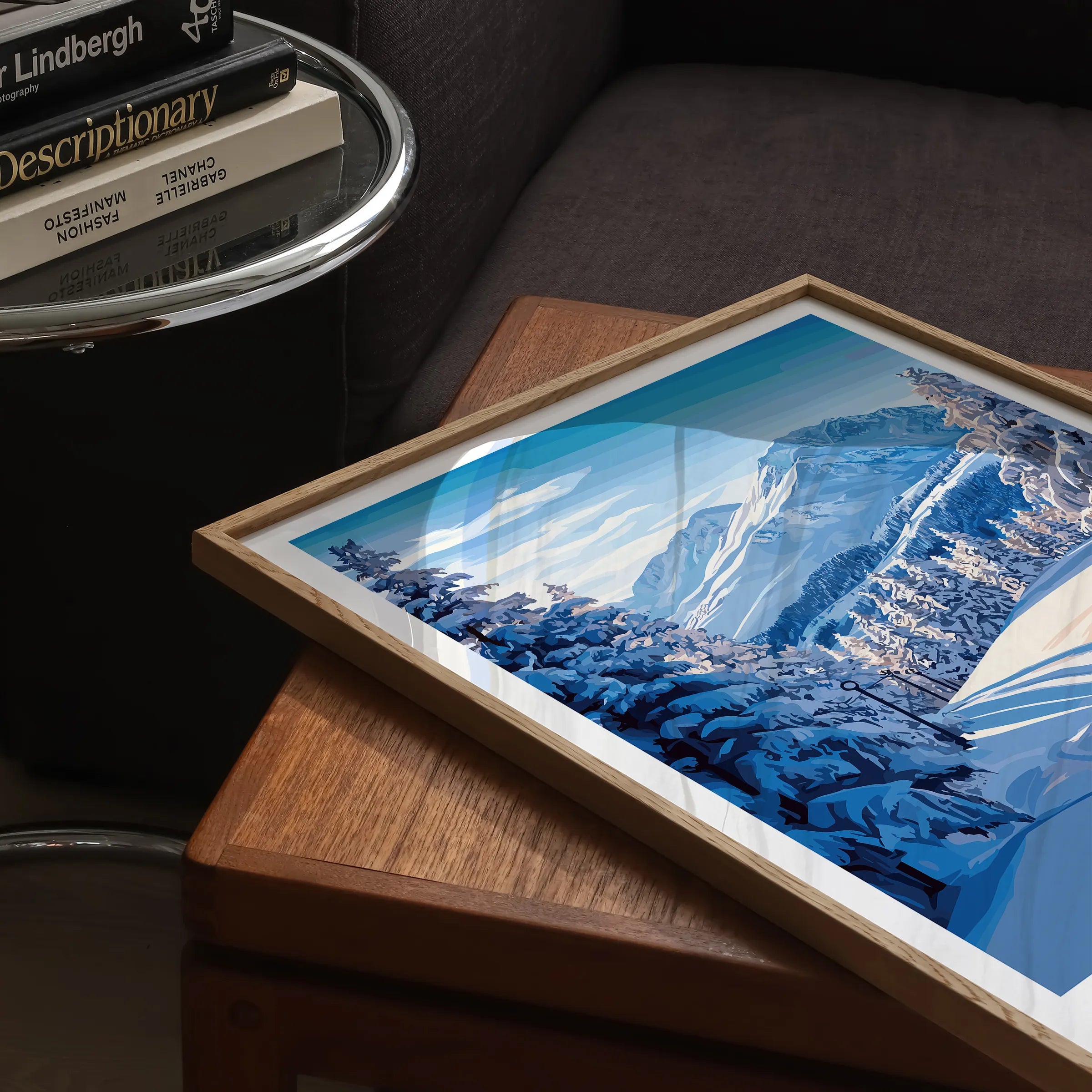 Meribel Vintage Style Print