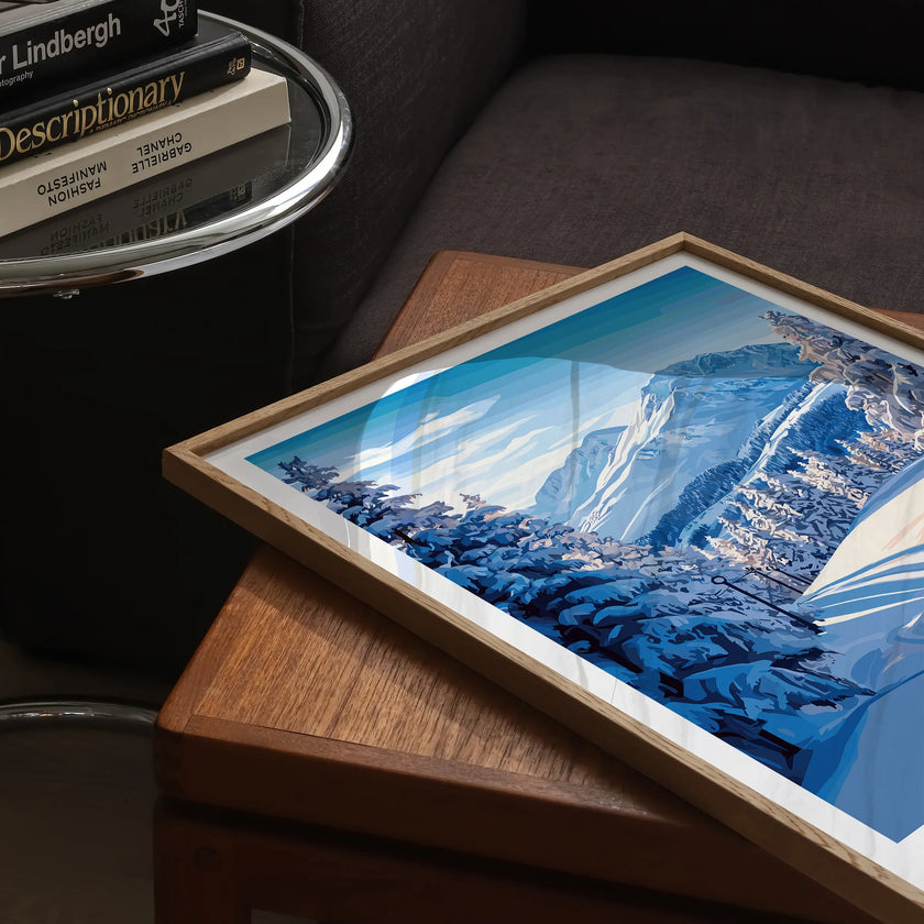 Meribel Vintage Style Print