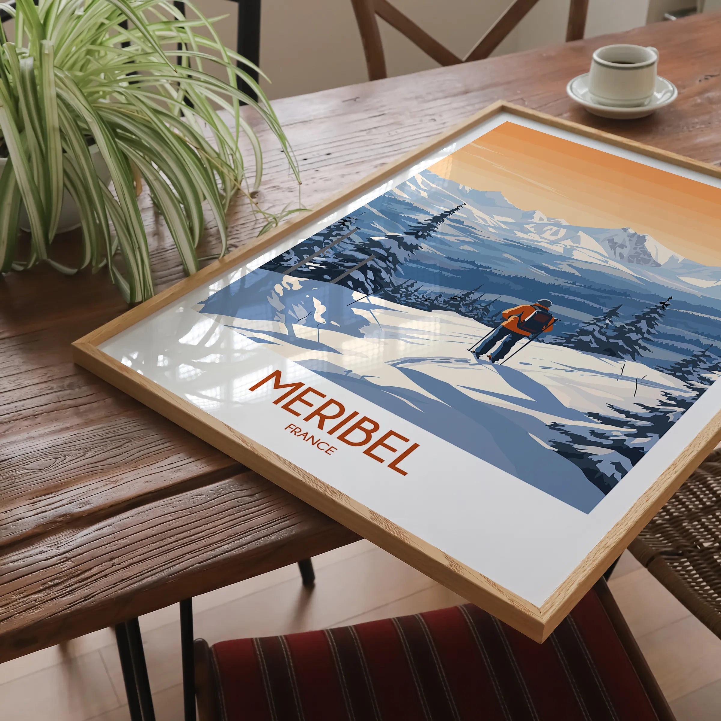 Meribel Vintage Style Print