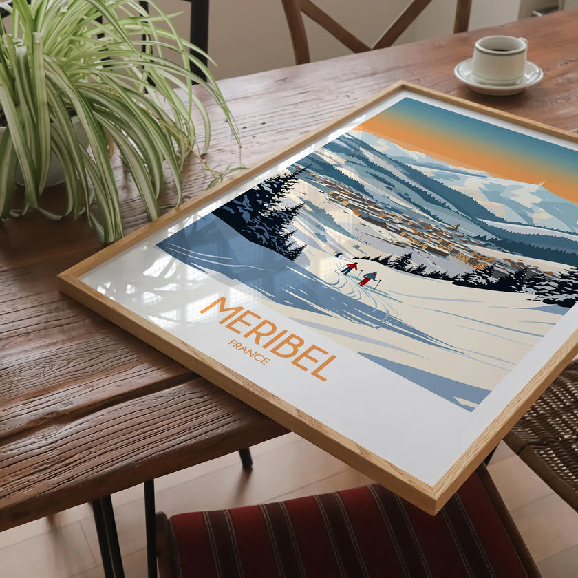 Meribel Vintage Style Print