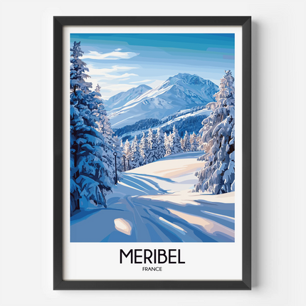 Meribel Vintage Style Print