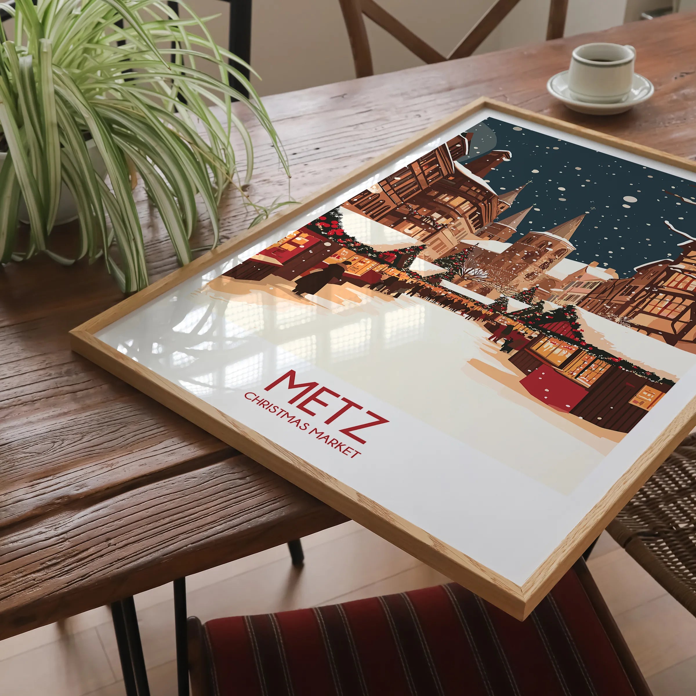 Metz Retro Travel Illustration