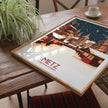 Metz Retro Travel Illustration