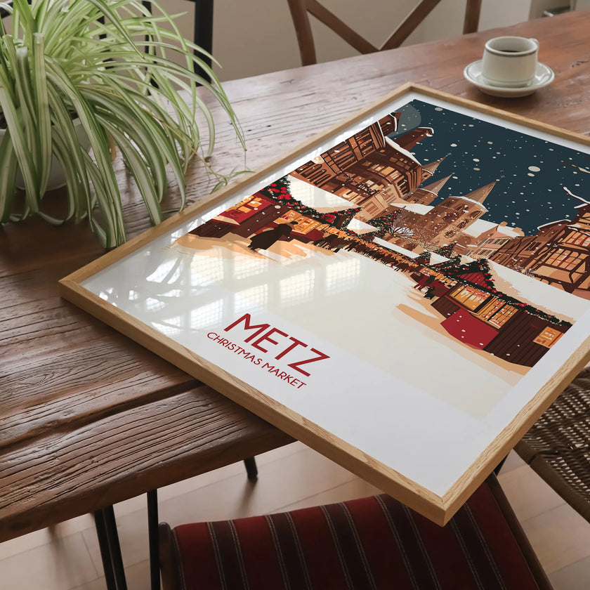 Metz Retro Travel Illustration