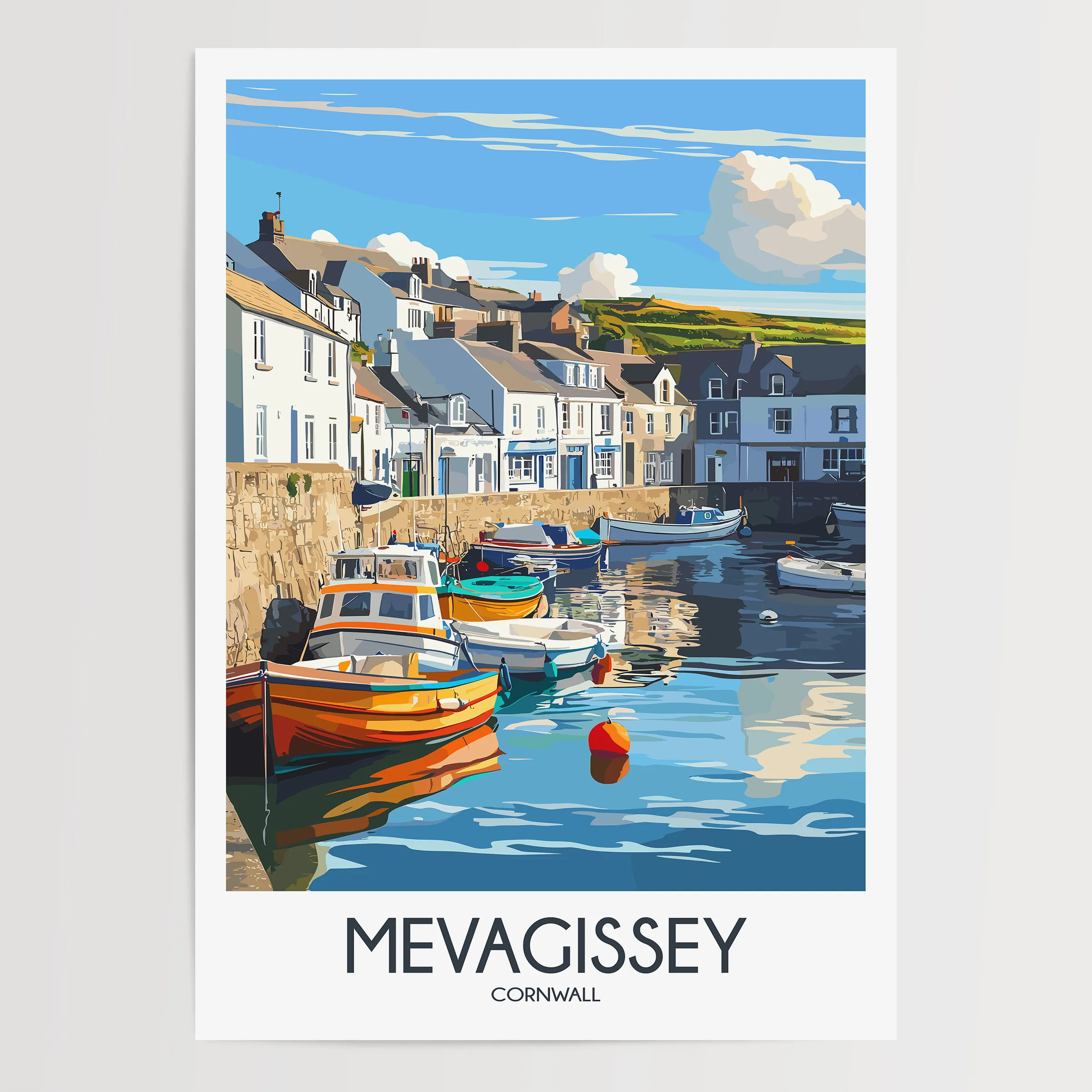 Mevagissey Minimalist Wall Art