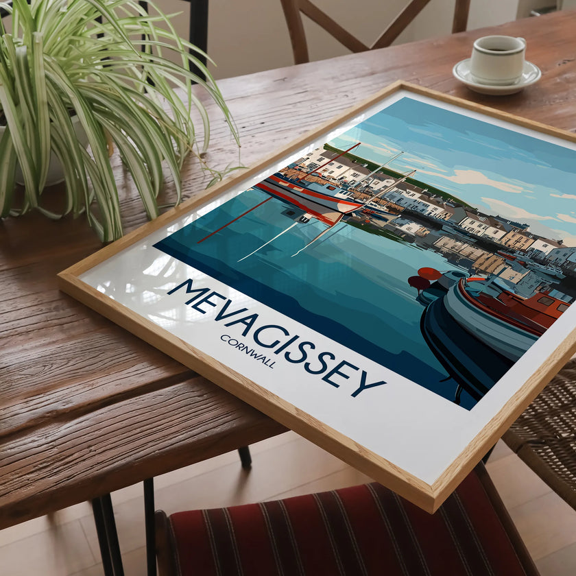 Mevagissey Modern Travel Poster