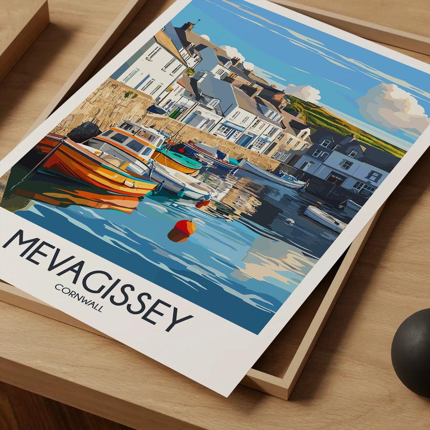 Mevagissey Scenic Landscape Art