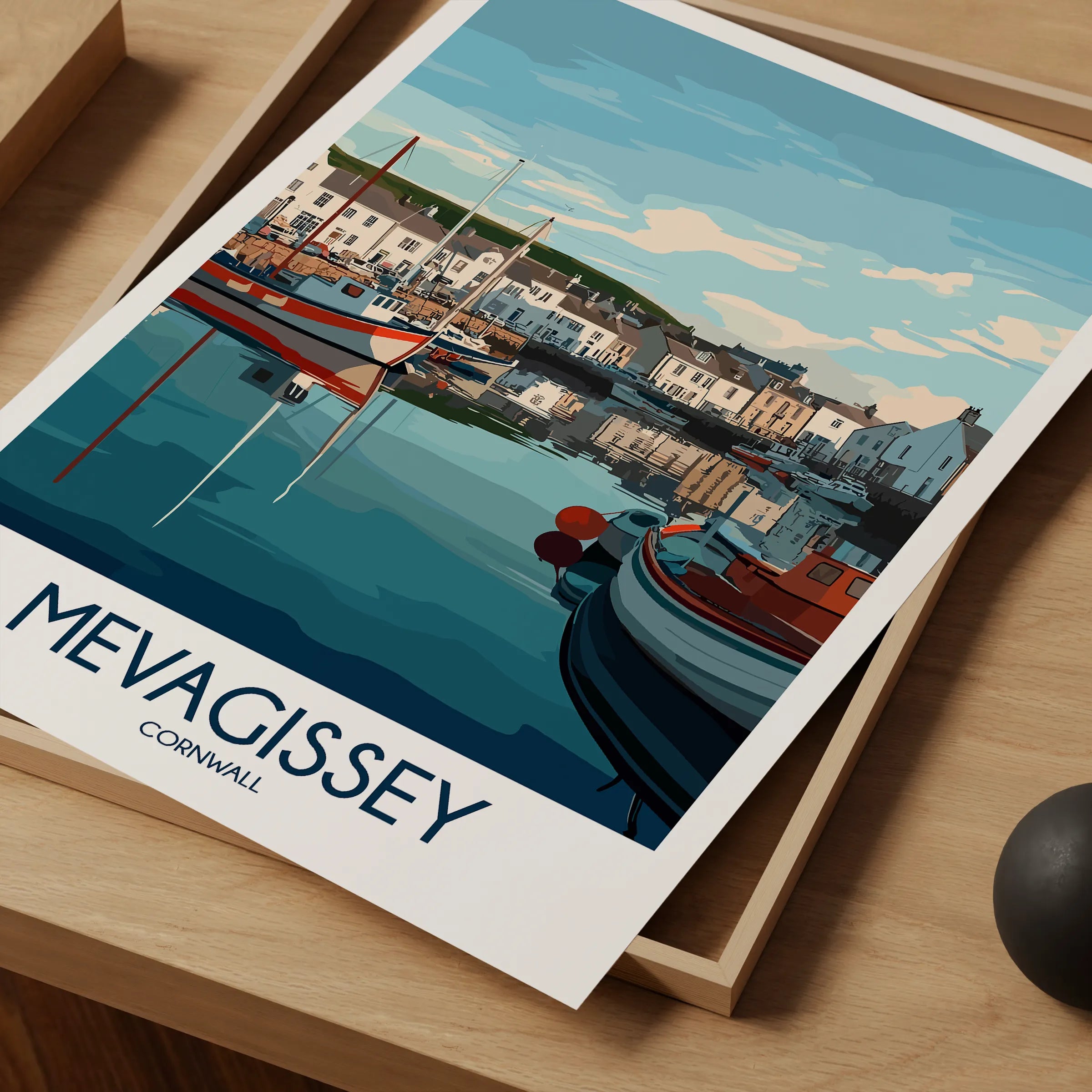 Mevagissey Scenic Landscape Art