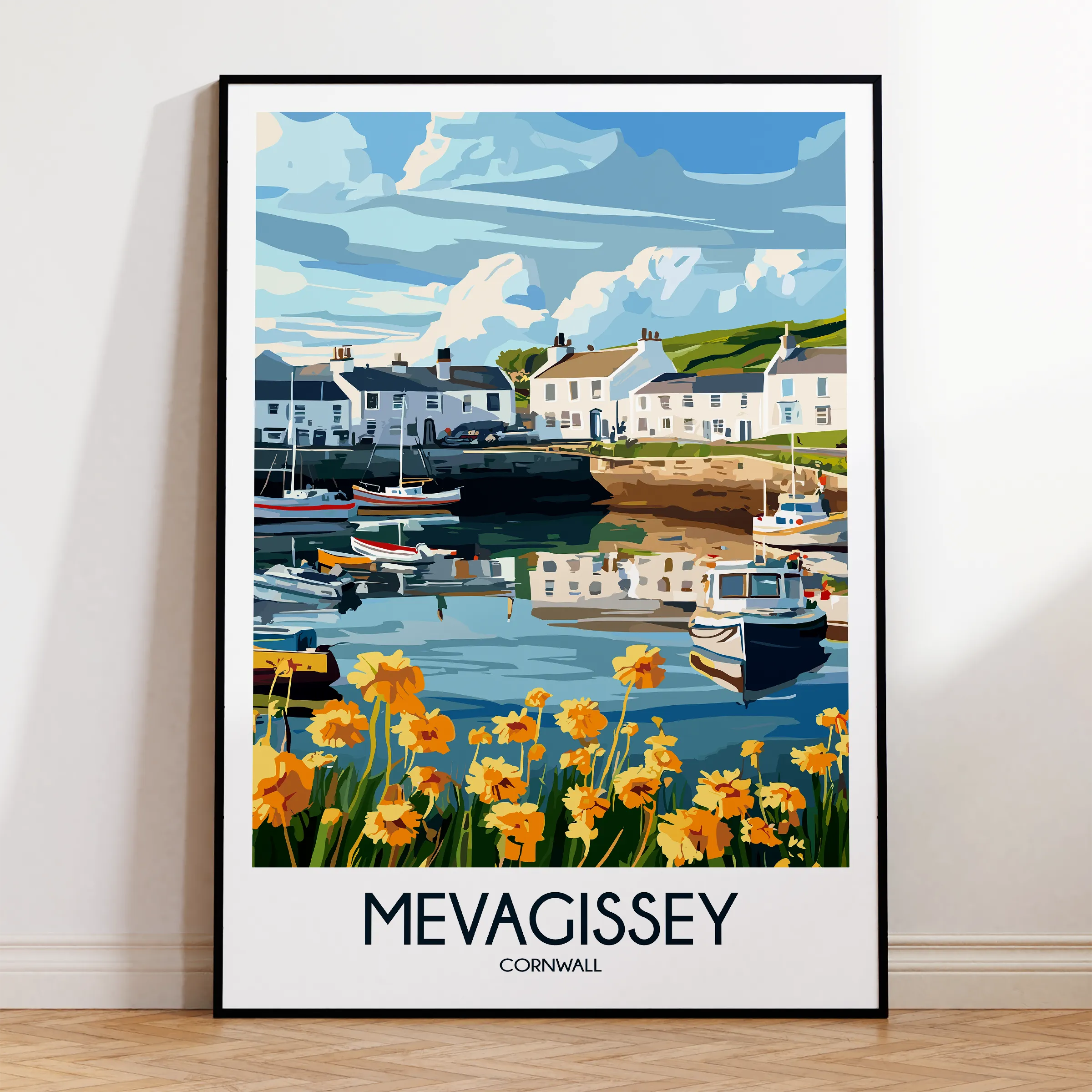 Mevagissey Scenic Landscape Art