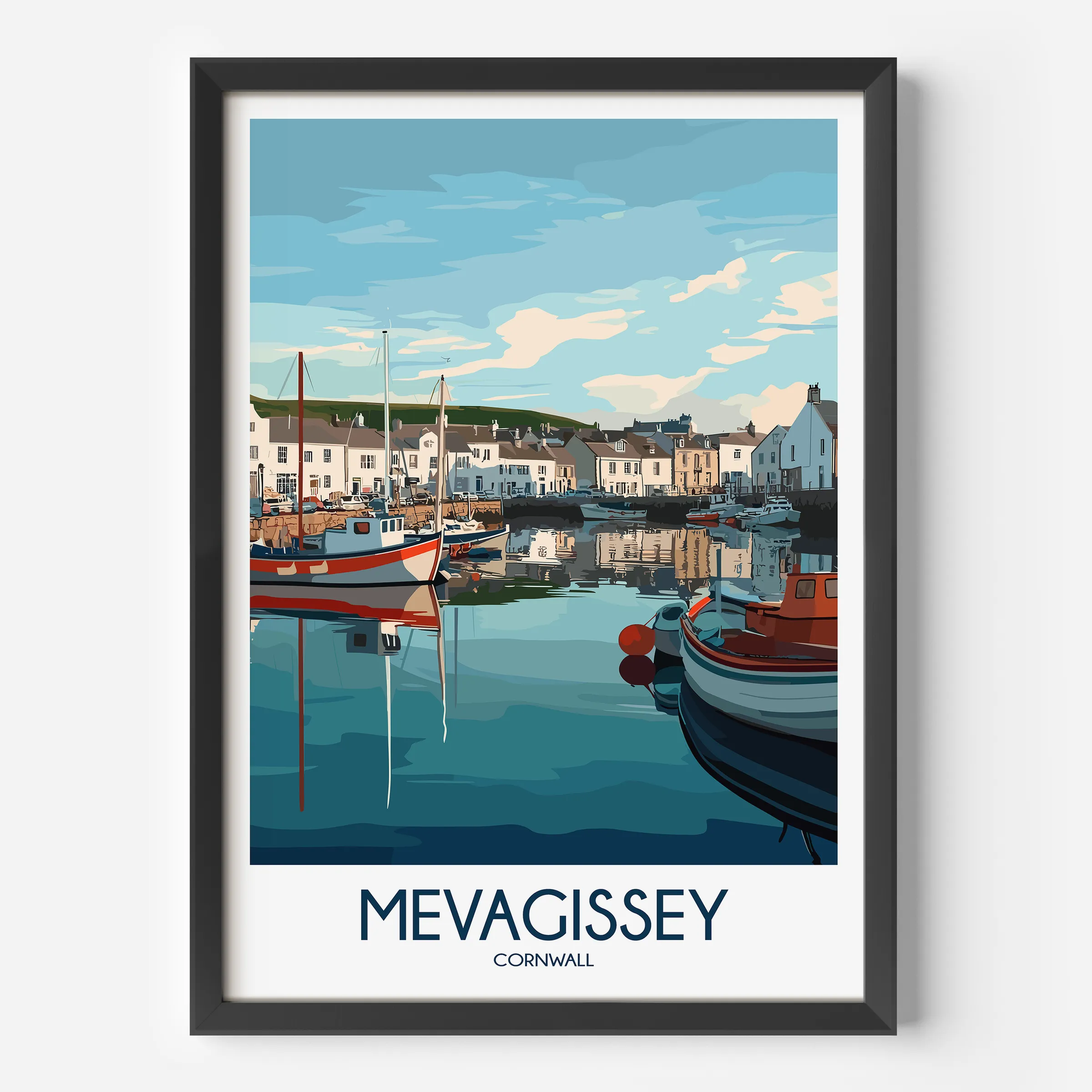 Mevagissey Souvenir Poster Print