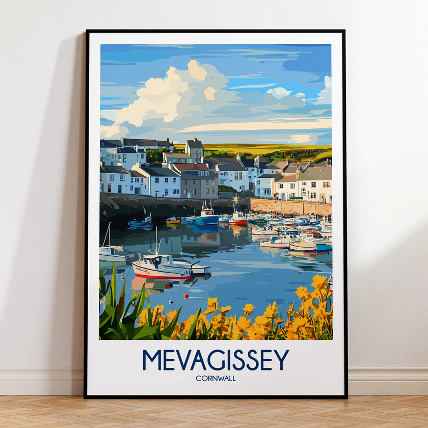 Mevagissey Souvenir Poster Print