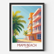 Miami Beach Destination Art Gift