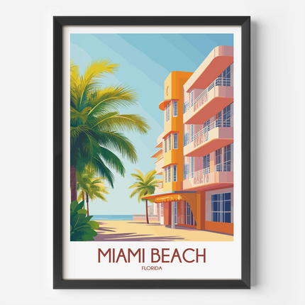 Miami Beach Destination Art Gift