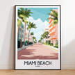 Miami Beach Destination Art Gift