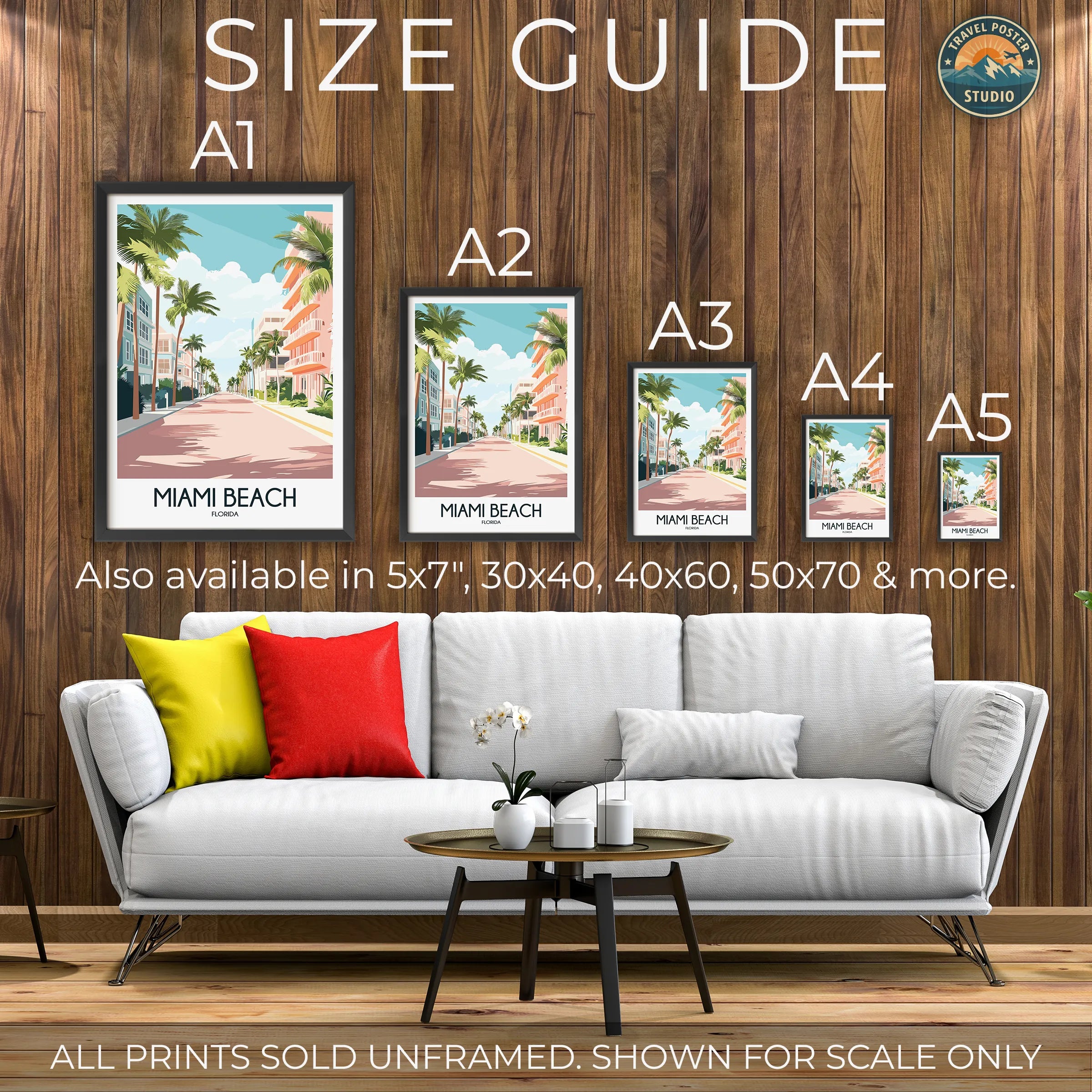 Miami Beach Gallery Quality Print