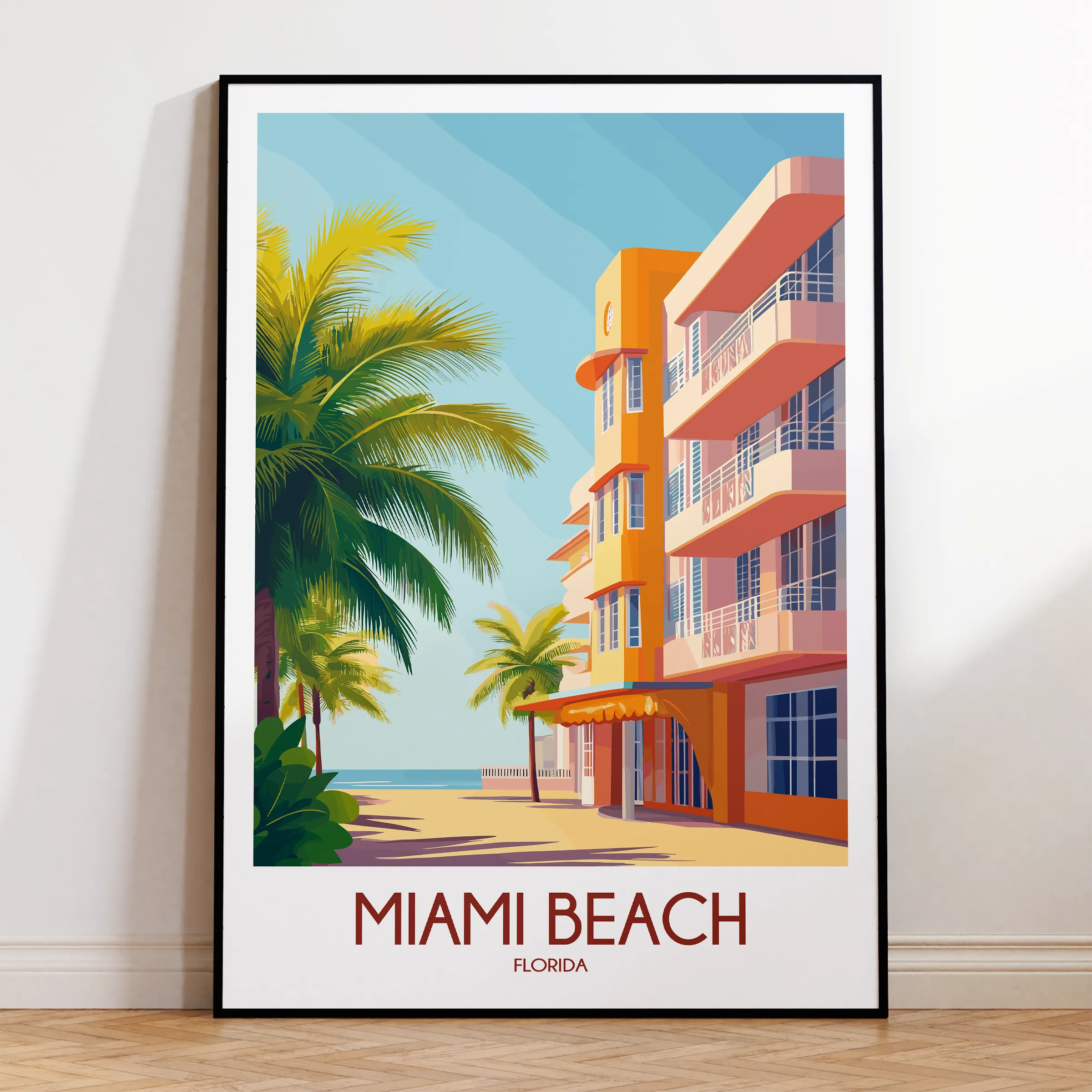 Miami Beach Gallery Quality Print