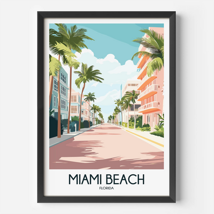 Miami Beach Home Office Decor