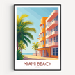Miami Beach Home Office Decor