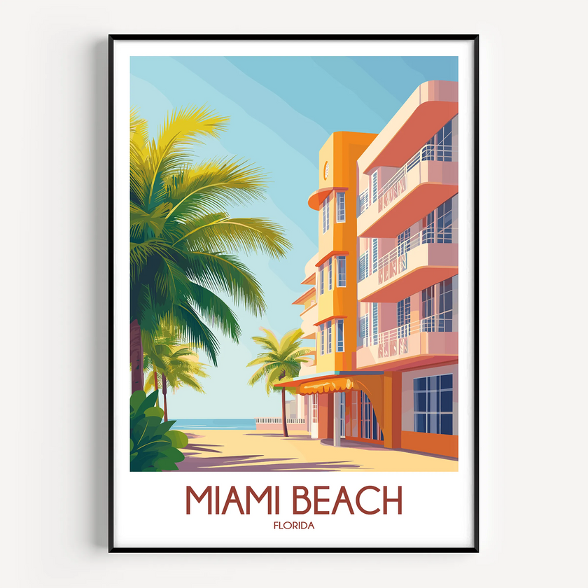 Miami Beach Home Office Decor