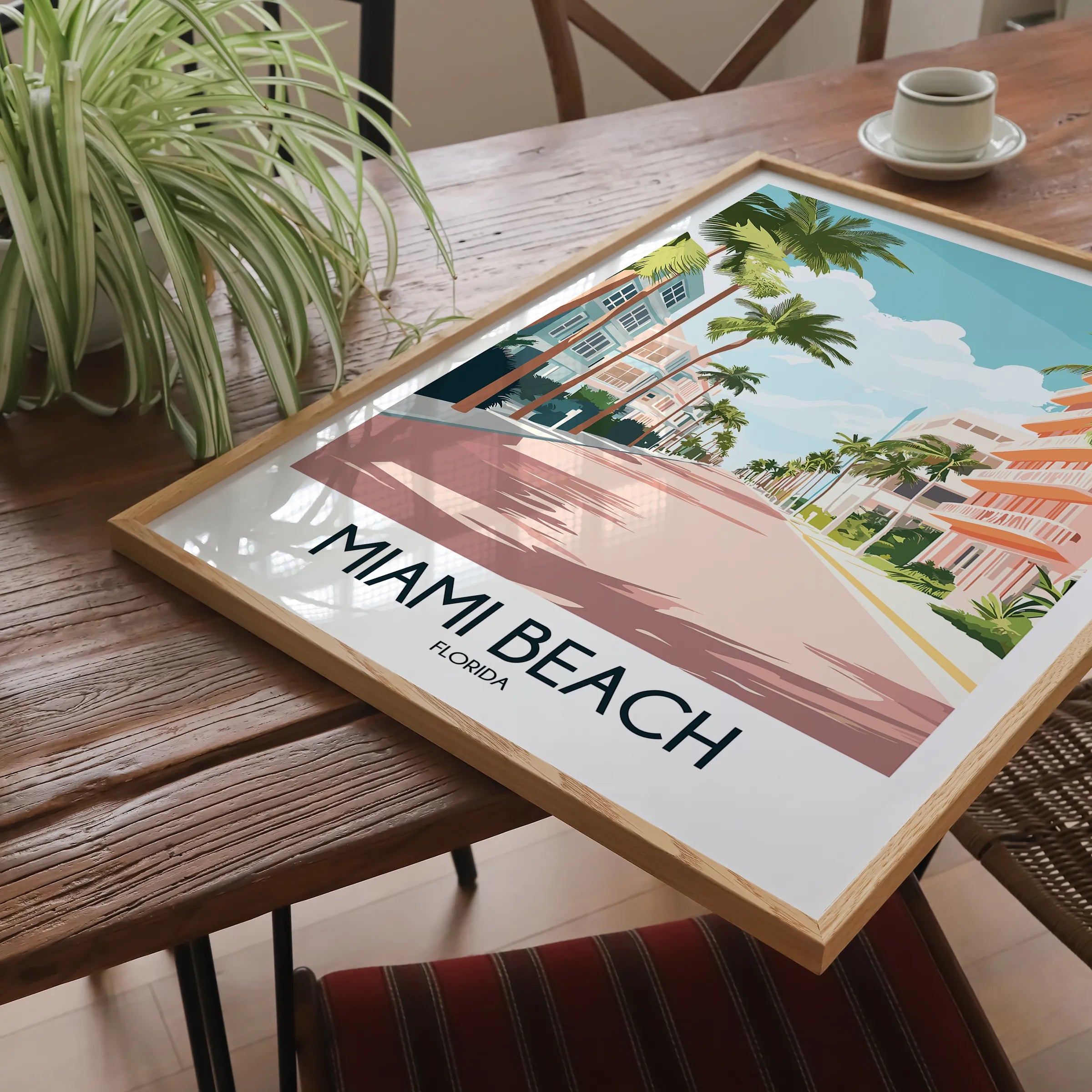 Miami Beach Minimalist Wall Art