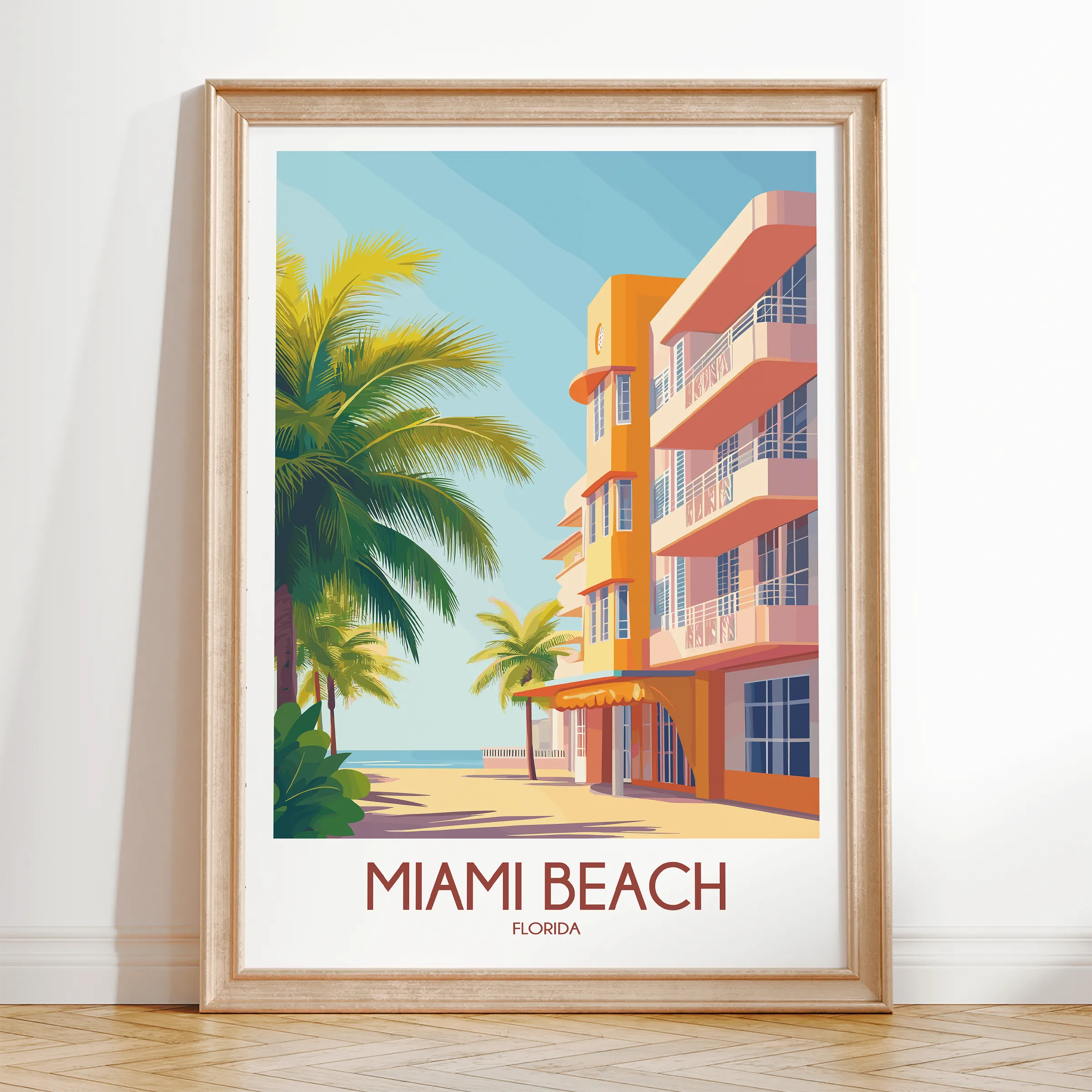 Miami Beach Scenic Landscape Art