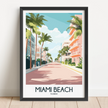 Miami Beach Scenic Landscape Art