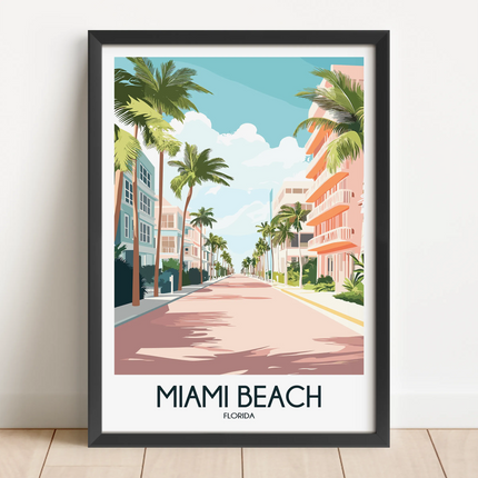 Miami Beach Scenic Landscape Art