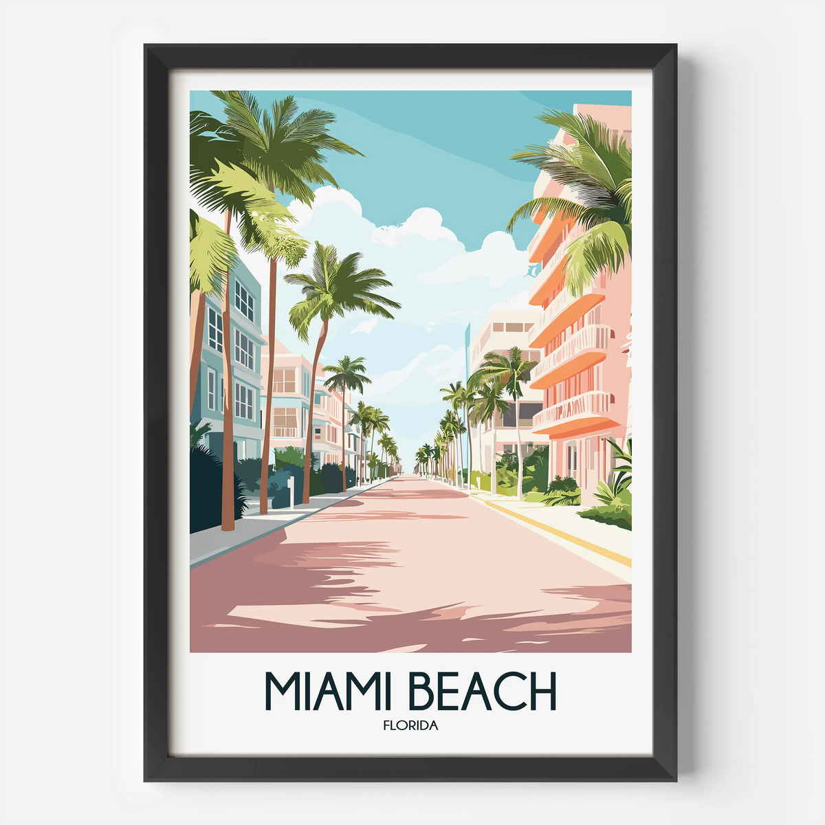 Miami Beach Scenic Landscape Art