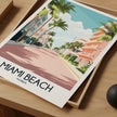 Miami Beach Souvenir Poster Print