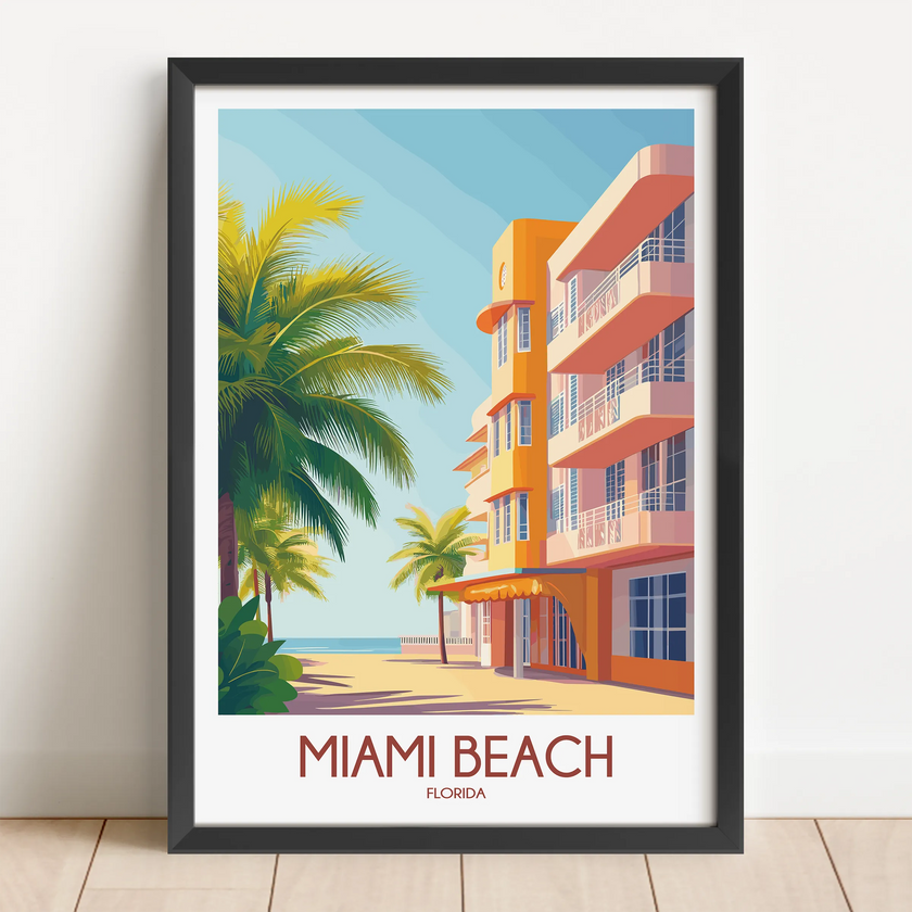 Miami Beach Travel Memory Gift
