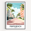 Miami Beach Travel Memory Gift