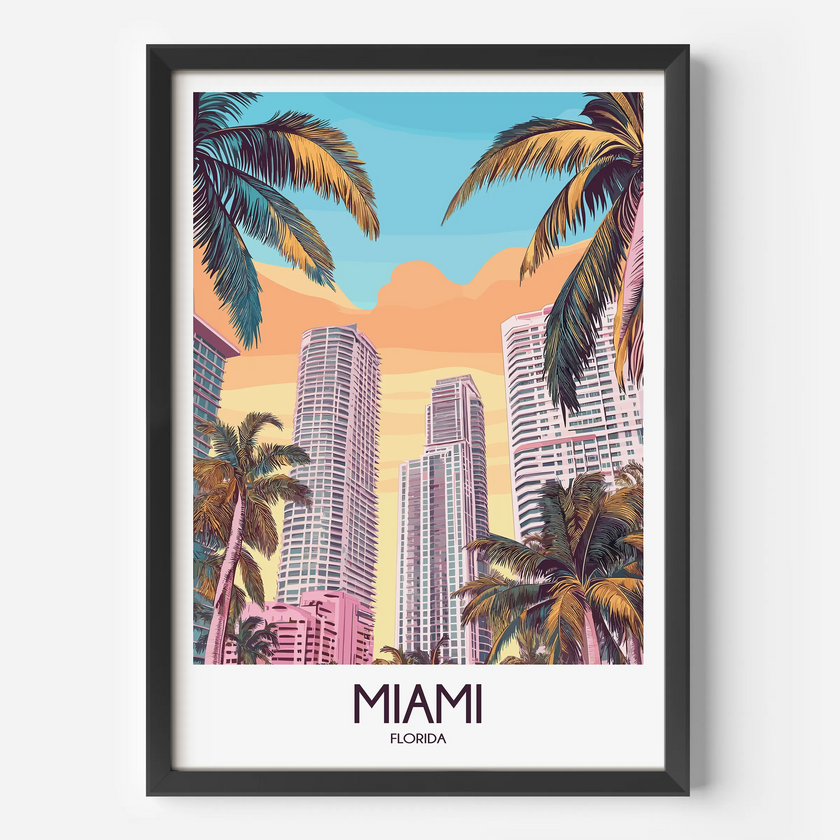 Miami Destination Art Gift