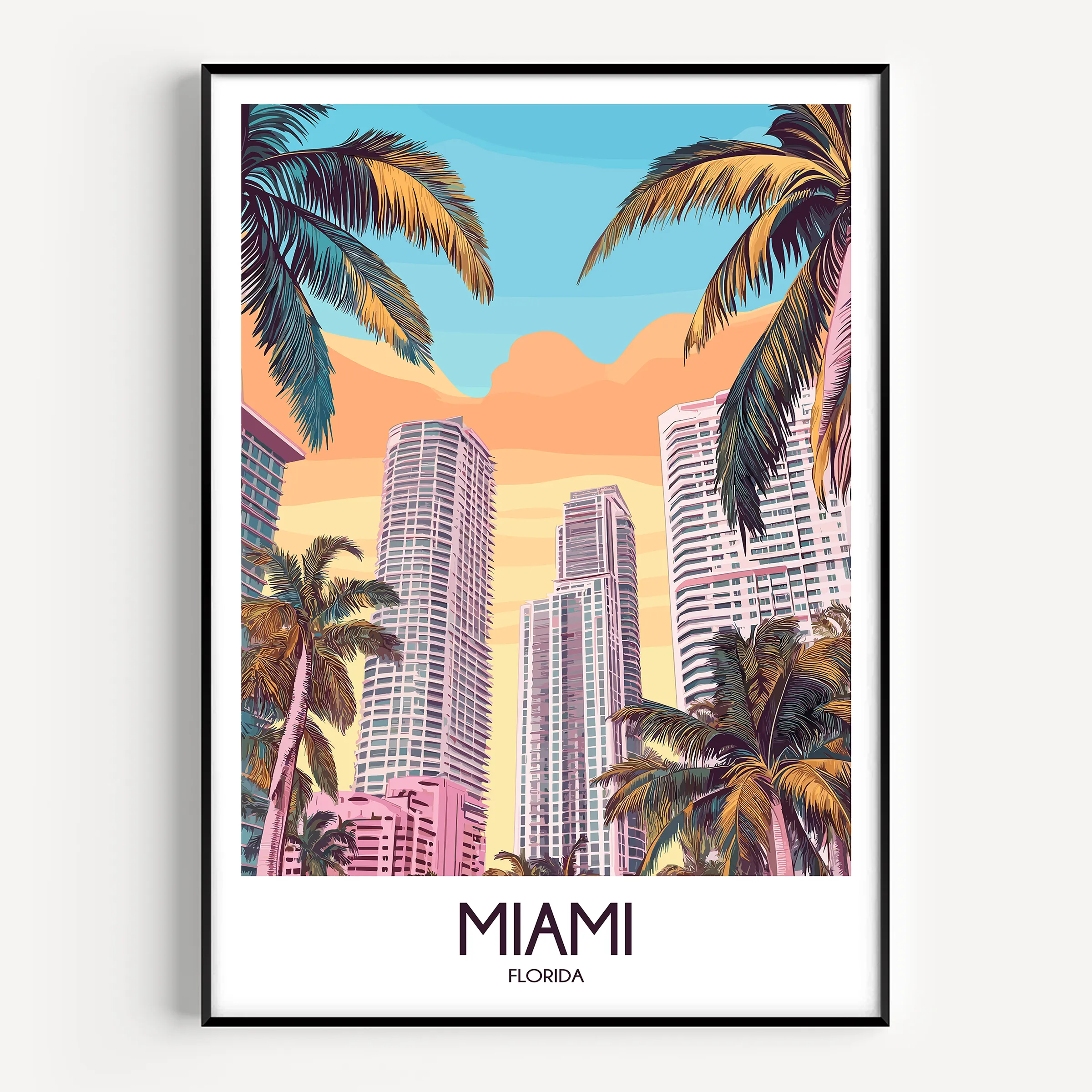 Miami Home Office Decor