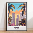 Miami Souvenir Poster Print
