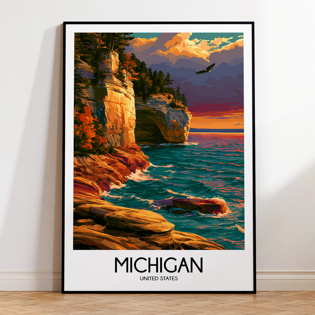 Michigan Destination Art Gift